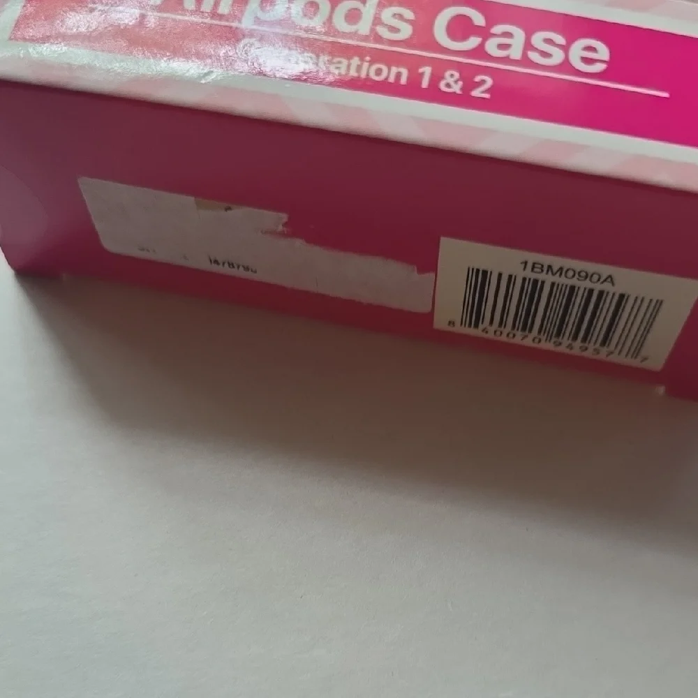 Barbie AirPods Case with Pink Silhouette NWT